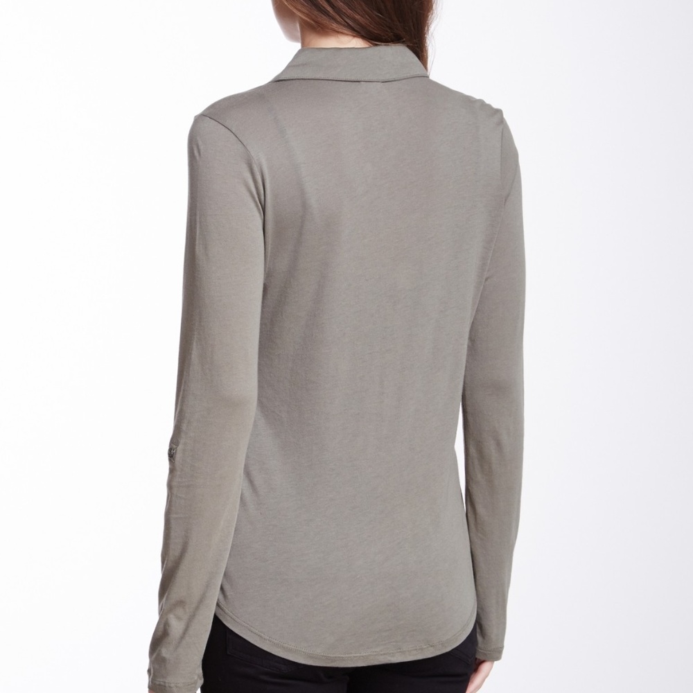 Splendid Solid Button Front Shirt - image 2